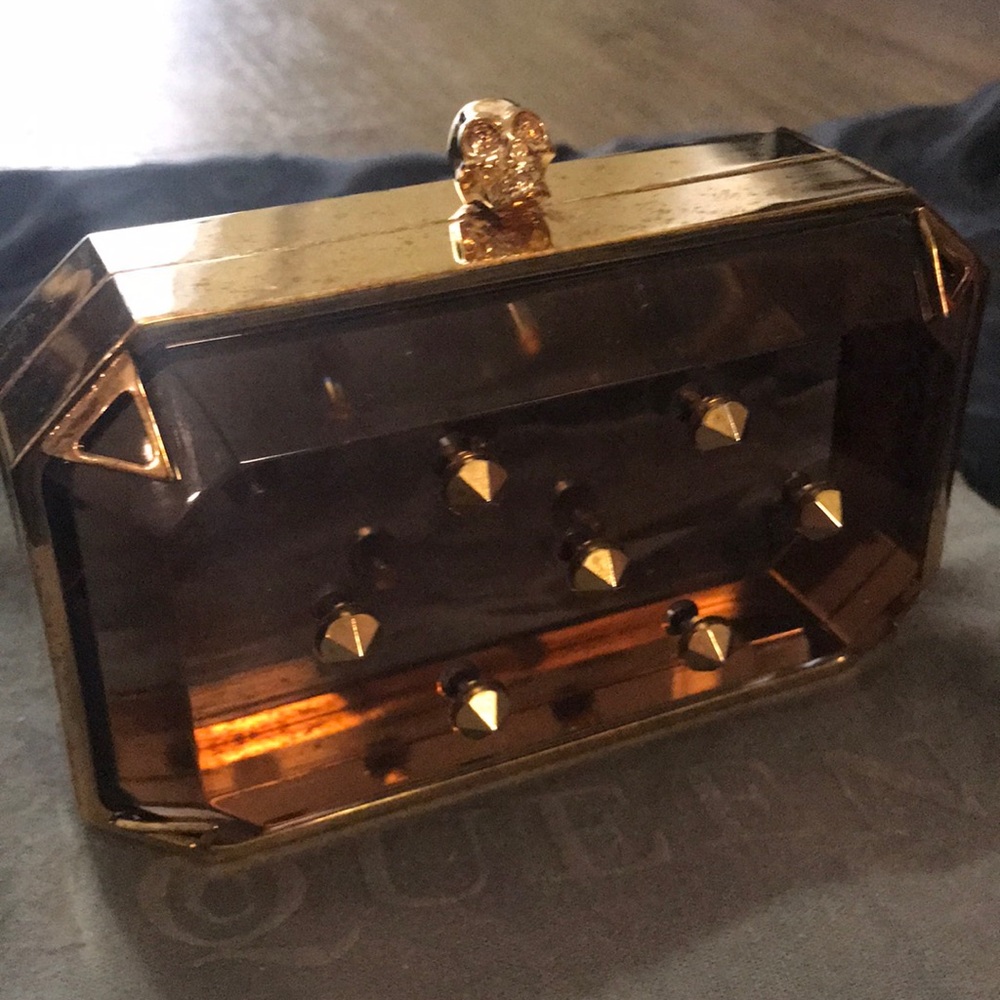 Authentic Alexander McQueen box clutch